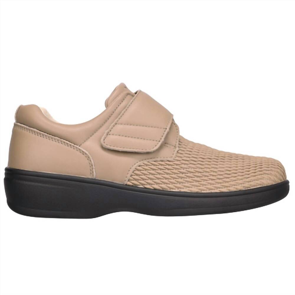 NEW PROPET women's olivia stretchable casual wellness shoe in taupe